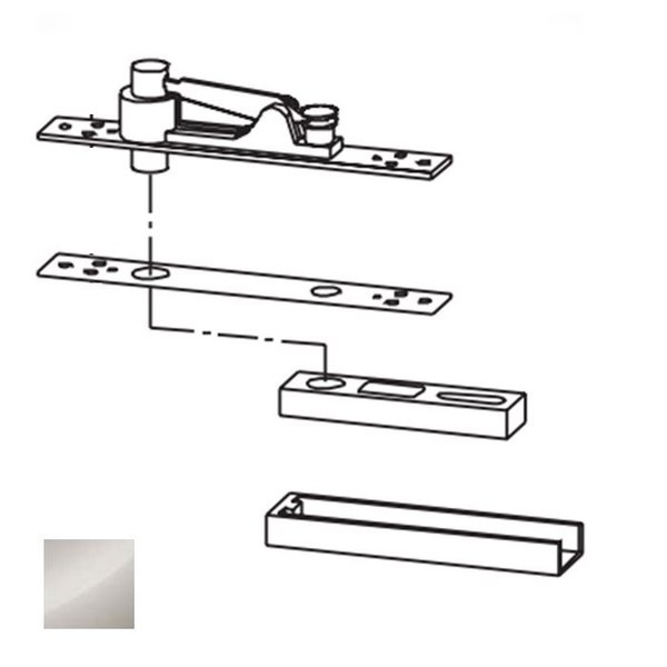 Dorma Center Hung Top Pivot, 629 Bright Stainless Steel 8062-629